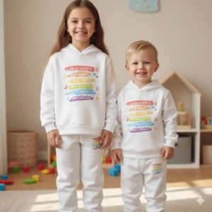 মনকাড়া ডিজাইনের, আরামদায়ক ও ফ্যাশনেবল শিশুর হুডি সেট