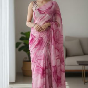 ক্লাসিক জর্জেট শাড়ী