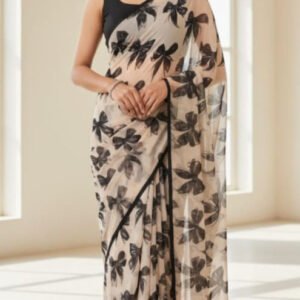 ক্লাসিক জর্জেট শাড়ী