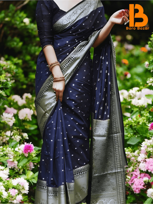 🖤 উন্নত মানের ধুপিয়ান শাড়ি (আফসান প্রিন্ট)